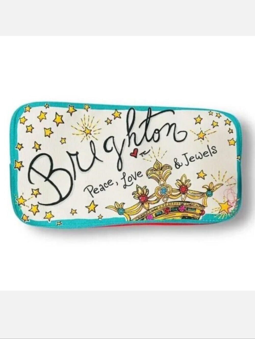 Brighton Sparkle & Shine Tom Clancy Canvas Bright Graphic Print NWT $150 - Picture 7 of 13